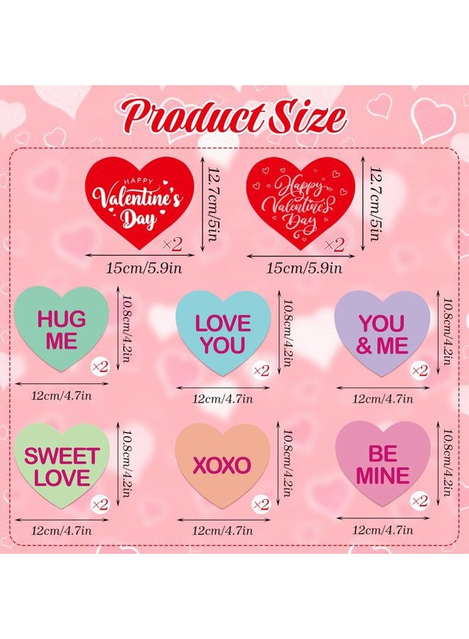 Pedel Valentine's Day Hanging Swirls, 40Pcs Candy Conversation Hearts Swirl Ceiling Decoration for Happy Valentines Galentines Anniversary Party Supplies - Image 5
