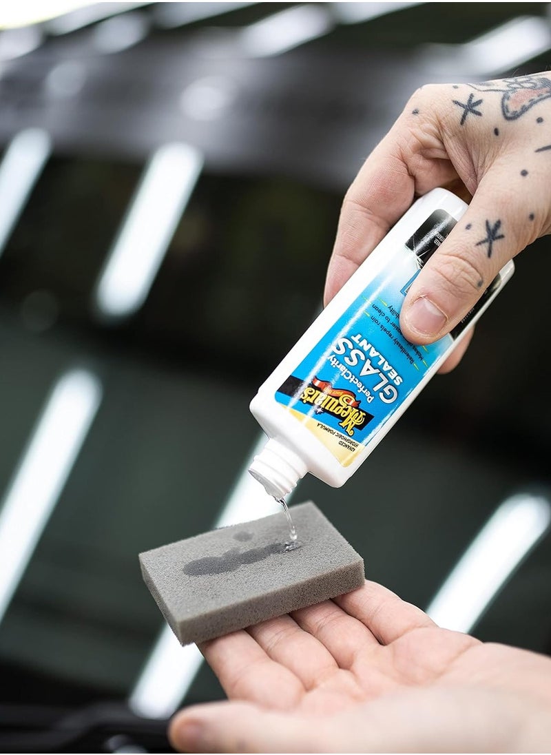 Meguiars - Car Glass Polish and Water Repellent Sealant 118ml with Applicator Sponge – Enhances Rain Visibility and Easy to Use - Image 1