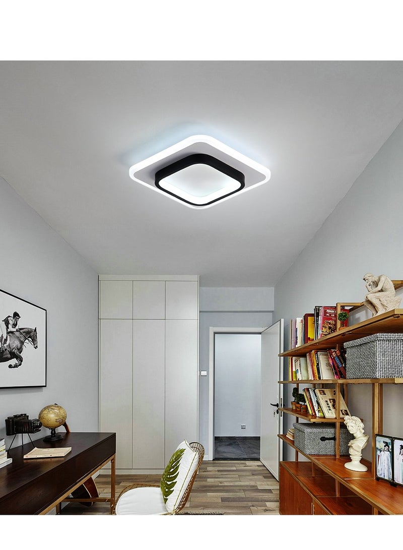 Goeco LED Ceiling Light, Nordic Square Ceiling Lamp for Hallways Living Room Bedroom - Image 5