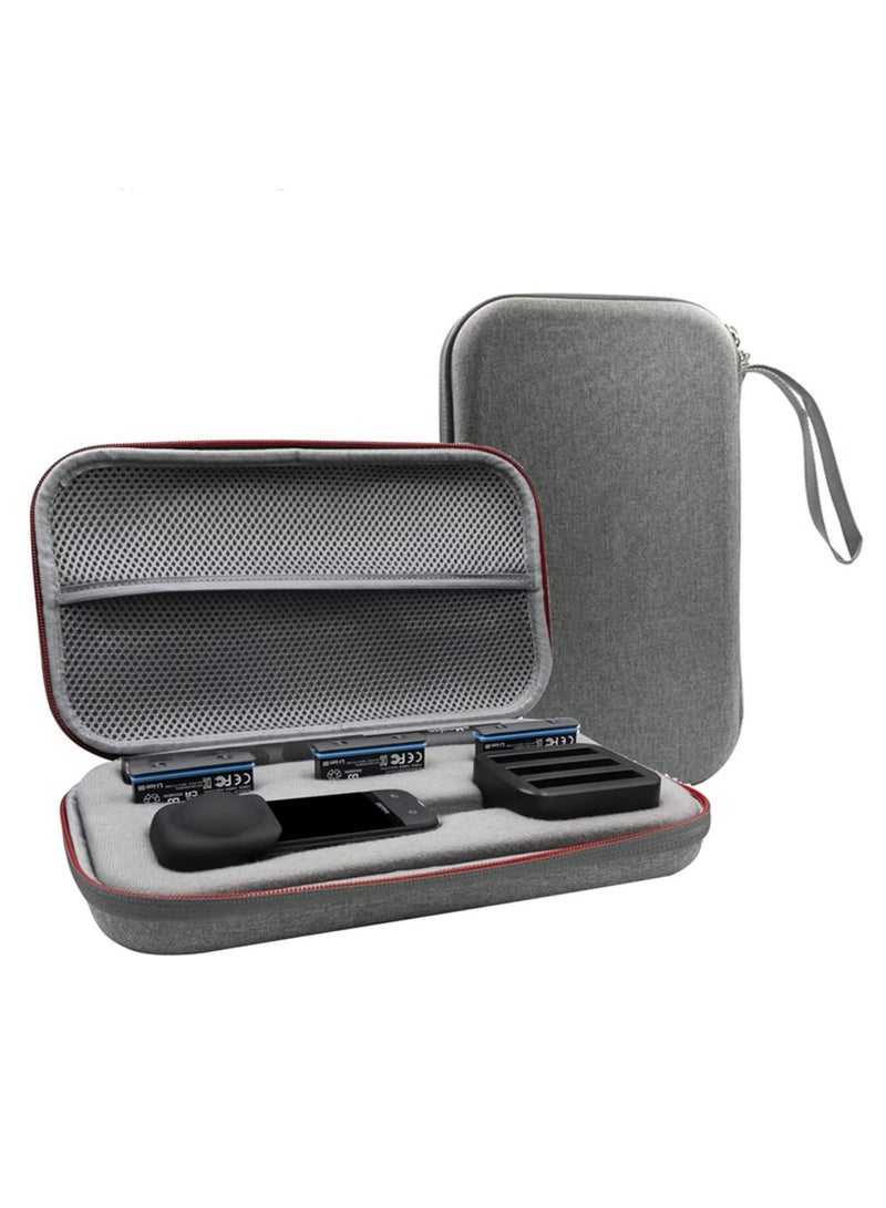 EVA Protective Storage Bag Carrying Case Compatible with Insta360 X3 with Double Zipper for Travel Outdoor Shooting - Image 1