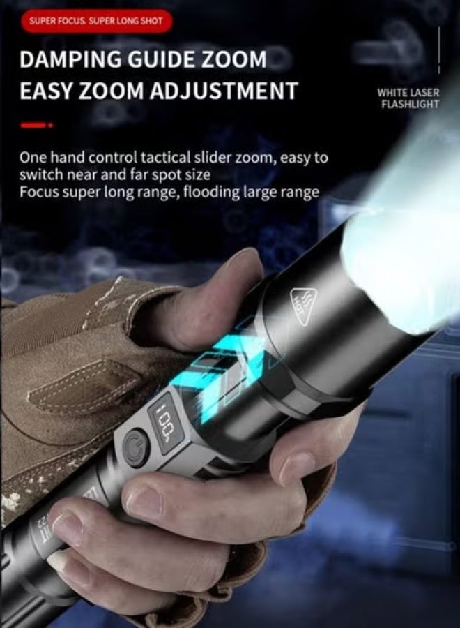 Flashlight, Rechargeable Flashlight, Bright Mini Flashlight, Rechargeable Led Flashlight High Lumen, Super Bright Flashlight For Camping Emergencies Hiking - Image 3