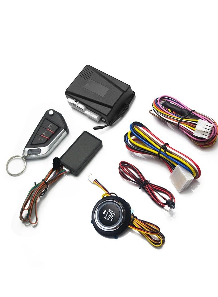 AROAQ Automatic System Car Switch Keyless Entry,One-button Engine Start Alarm System,One-button Remote Start and Stop,Automatic Anti-theft System(One Key) - Image 1