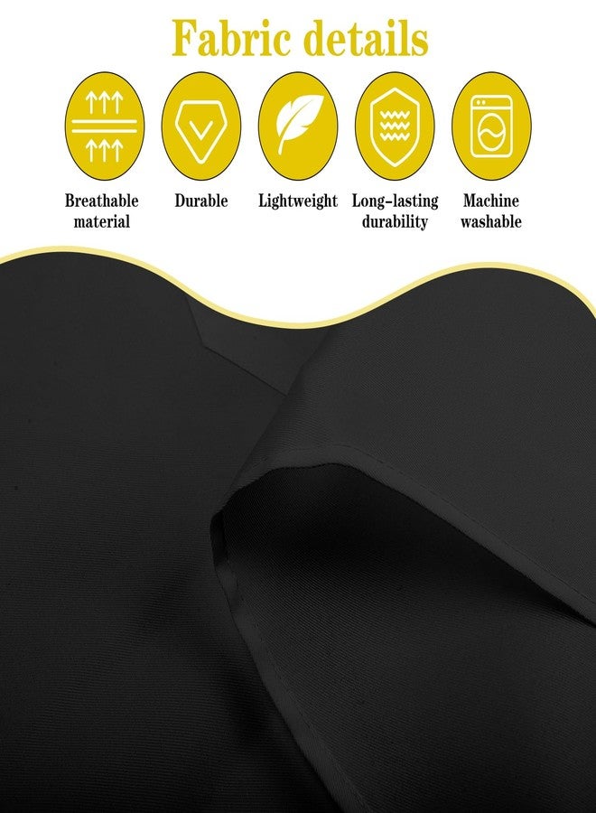 Cabaubl 12 Pack Black Bib Apron,Unisex Bib Aprons Bulk,Chef Apron without Pockets,Washable Kitchen Aprons for Women Men Kitchen Cooking, Crafting Painting, BBQ(Black) - Image 5
