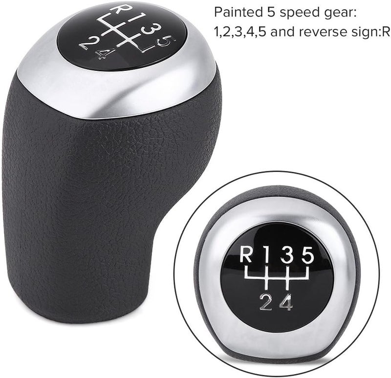 woobles Gear Shifter Knob, 5 Speed Car Gear Stick Shift Knob Head for Hyundai Accent 2011-2014 - Image 2