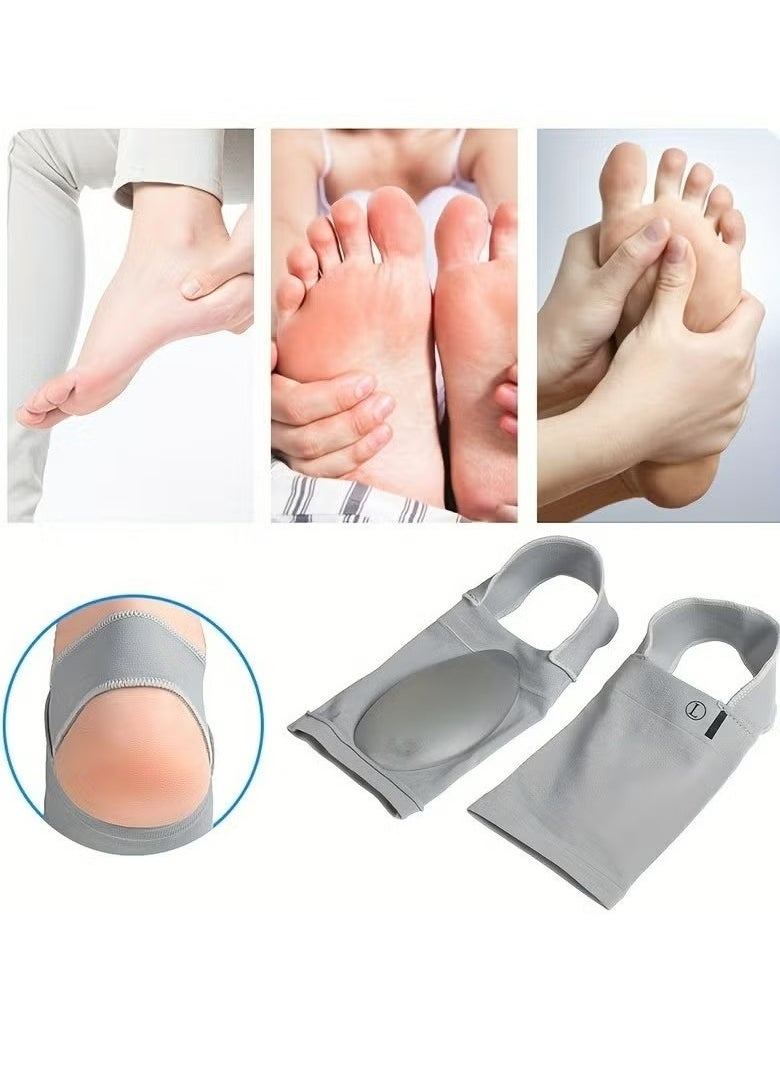 KIIUMI - 1 Pair of Arch Support Sleeves - Metatarsal Compression Brace for Flat Foot Support - Image 1