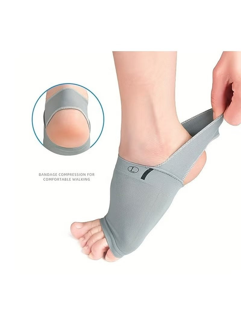 KIIUMI - 1 Pair of Arch Support Sleeves - Metatarsal Compression Brace for Flat Foot Support - Image 1