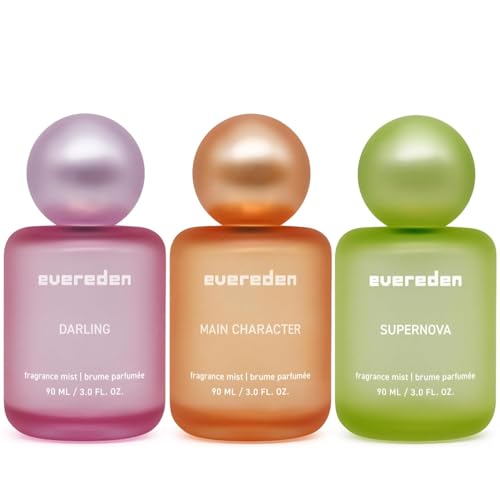 Evereden Fragrance Hair and Body Mist Bundle of 3: Clean & Vegan Collectible Hair and Body Spray for Teen Girls Set - Amplify Your Self-Expression with Iconic Scents in Aesthetic Bottles - Image 1
