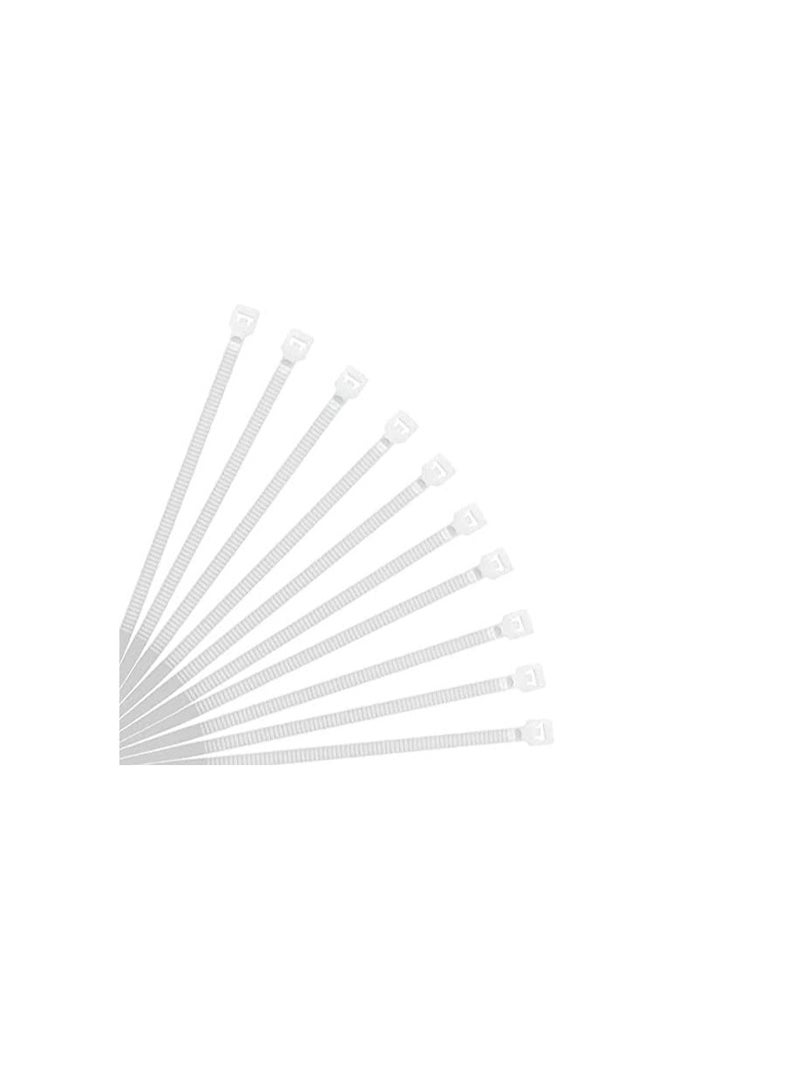 سلك قفيز رباط بلاستك 37 مللى عدد القطع 100 لون ابيض ذات مقاومة عاليه للاستعمال في الاماكن المغلقه و المفتوحة - Image 2