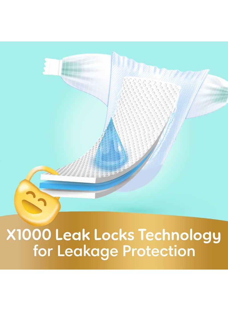 بامبرز Ultimate Comfort Taped Diapers, Size 5, 11-16kg, Lotion infused with Aloe Vera and Vitamin E, Giant Pack - Image 4