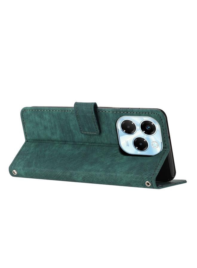 Zaboon Case For Infinix Note 40X 5G Skin Feel Stripe Pattern Leather Phone Case - Image 3