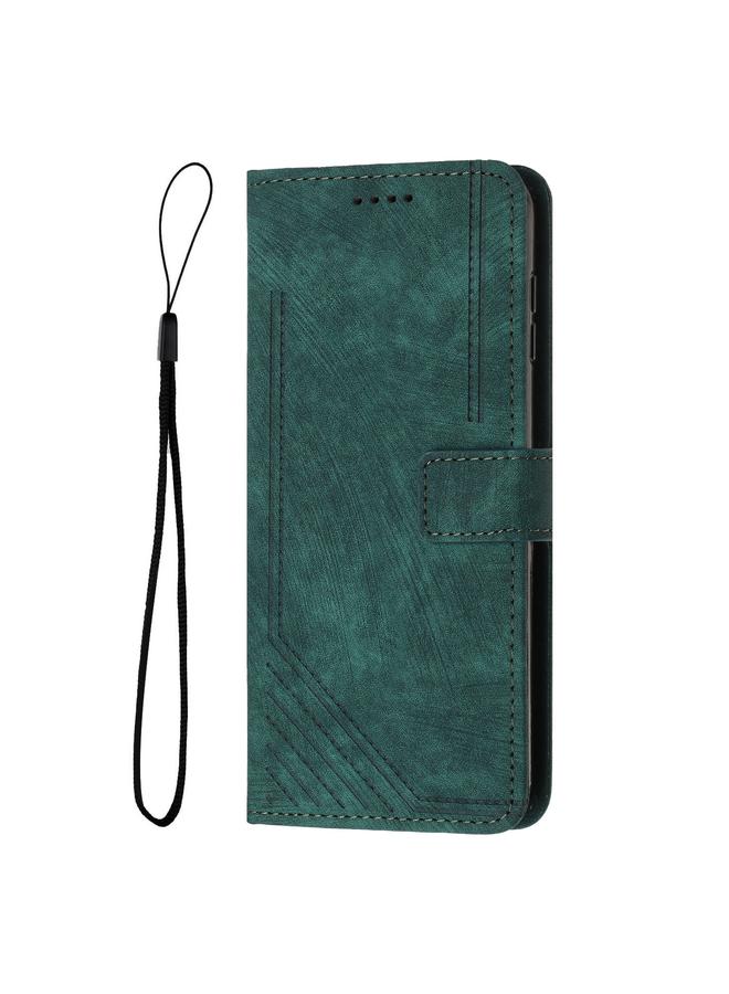 Zaboon Case For Infinix Note 40X 5G Skin Feel Stripe Pattern Leather Phone Case - Image 2