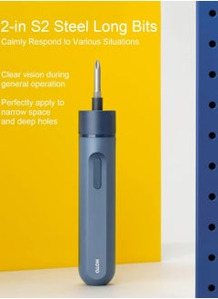 HOTO Electric Cordless Screwdriver 3.6V – 1500mAh USB Rechargeable, All-in-One Power Tool with Manual-Automatic Mode, 2 S2 Steel Long Bits – Ideal for Circuit & Electronics Repair, DIY, and Home Projects  - Image 5