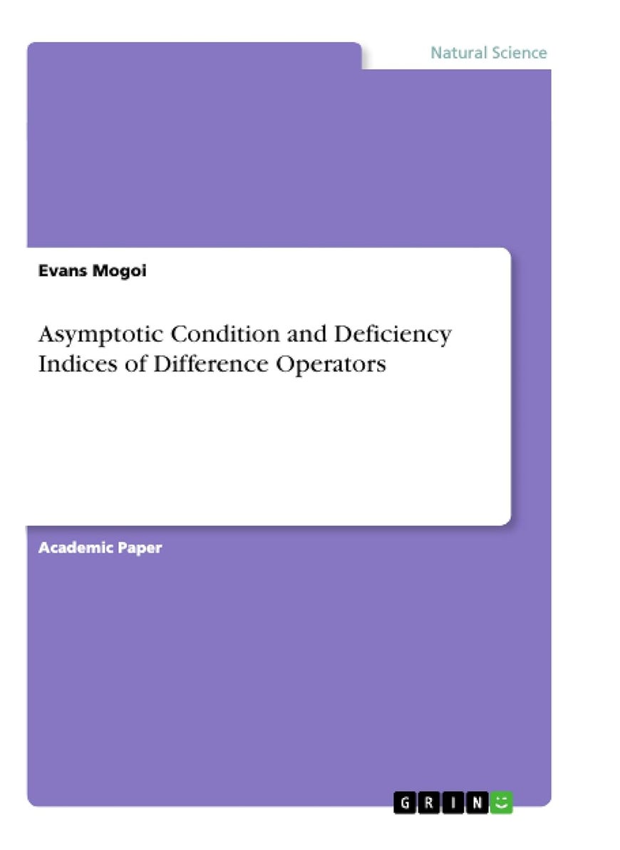 Asymptotic Condition and Deficiency Indices of Difference Operators 