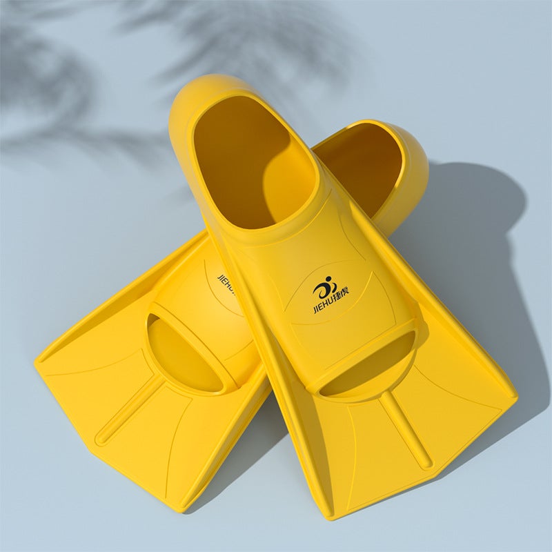 Generic Professional Swim Fins Short Flippers Yellow 