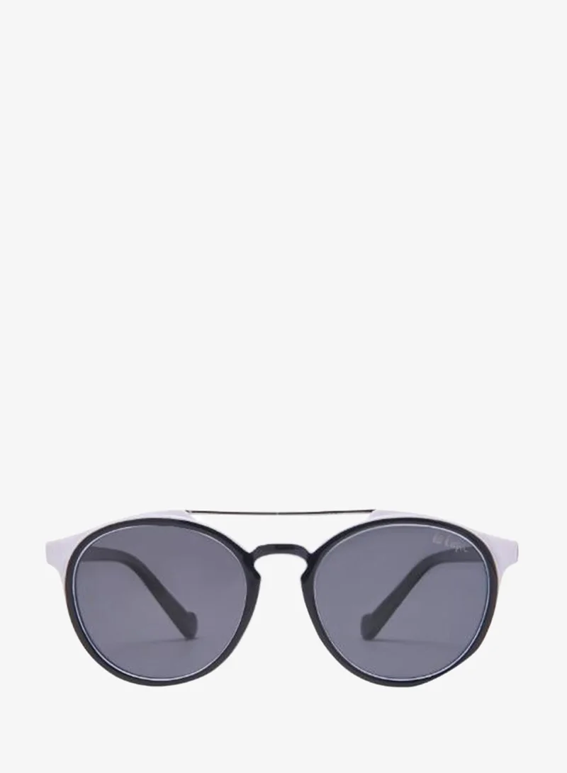 Lee Cooper Polarized Sunglasses Black Frame Grey Mirror Lens 47mm  - LCK109C02