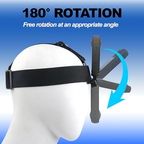 Sruim Chest Mount Harness Chesty Vest Head Mount Strap Kit for Insta 360 X5 X4 X3 X2 X ACE Pro ONE RS R GO 2 3, Compatible with GoPro Hero 12 11 10 9 8 7 6 5 4 3+ Max, DJI Osmo Action 4 3 2 Cameras - Image 2