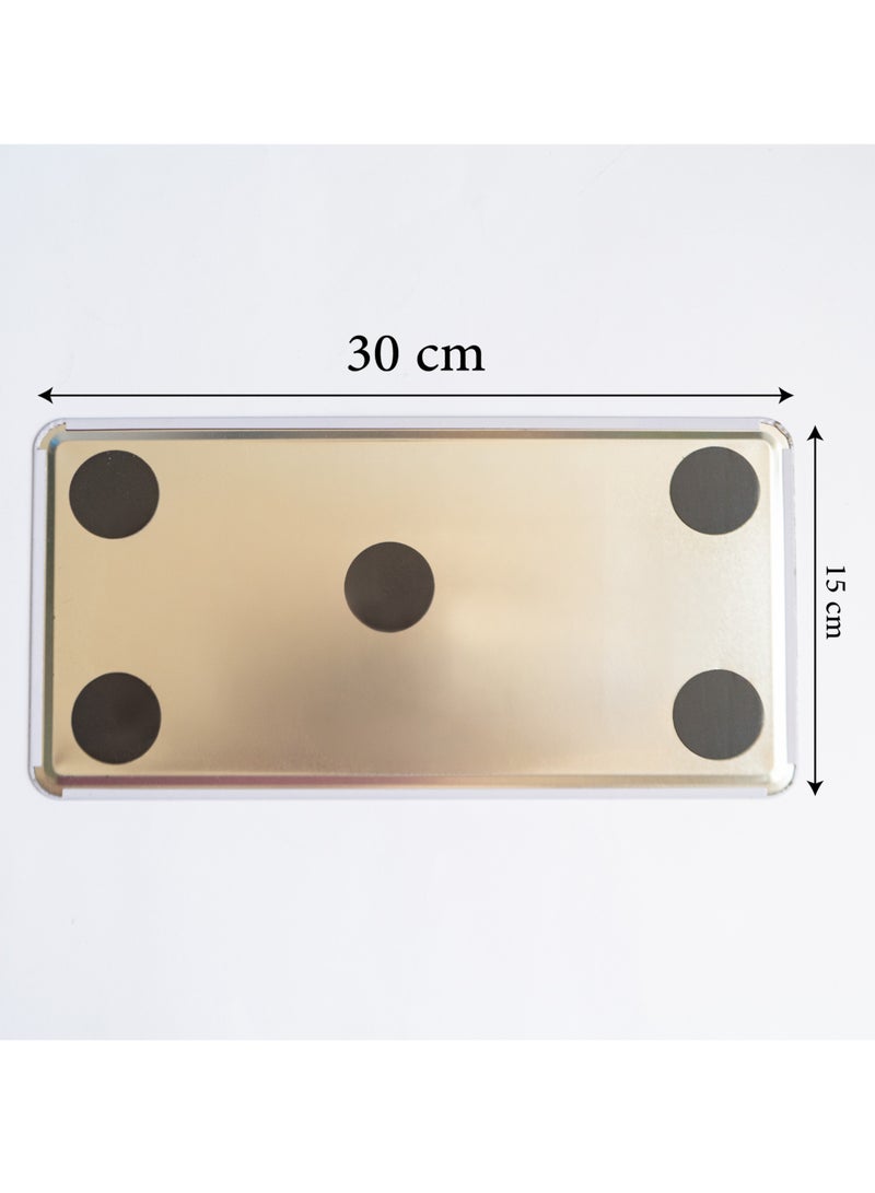 971ميديا لافتة معدنية مكتوب عليها أنا أحب دبي للمنزل والمطبخ والمقاهي والجدران - Image 2