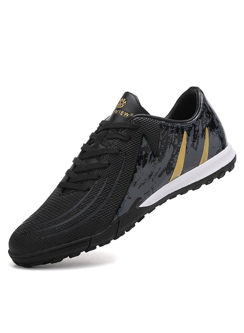 Sky View Men's And Women's Soccer Shoes Cleats Professional IC/IN Low-Top Athletic Turf Football Shoes Outdoor/Indoor Professional Futsal Football Training Sneakers For Unisex  - Image 1