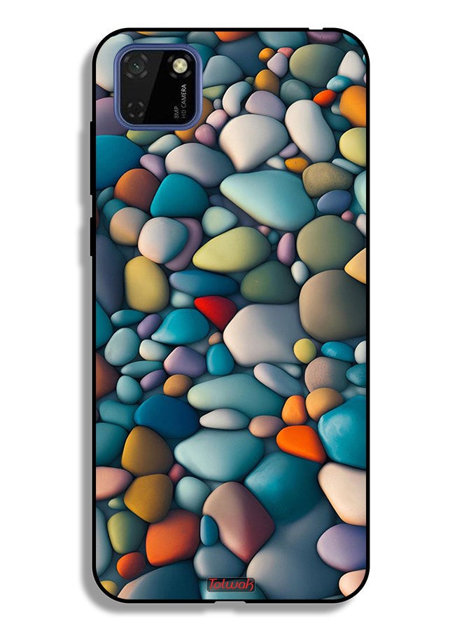 Tolwak Huawei Y5p Protective Case Cover Stones Abstract Pattern - Image 2