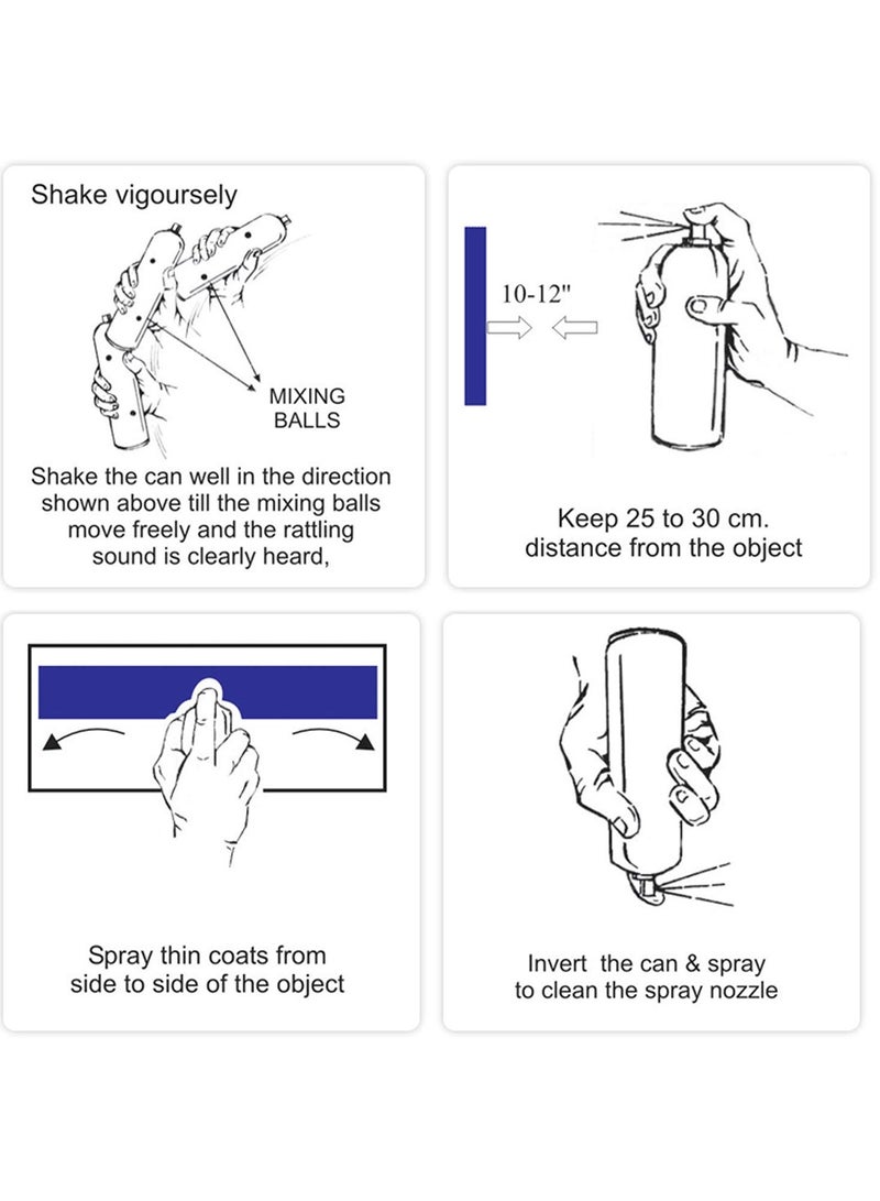100Miles AER0SOL 450ml Spray Paint Coverage Mat Black Finish for Metal, Wood, and Plastic Surfaces - Image 3