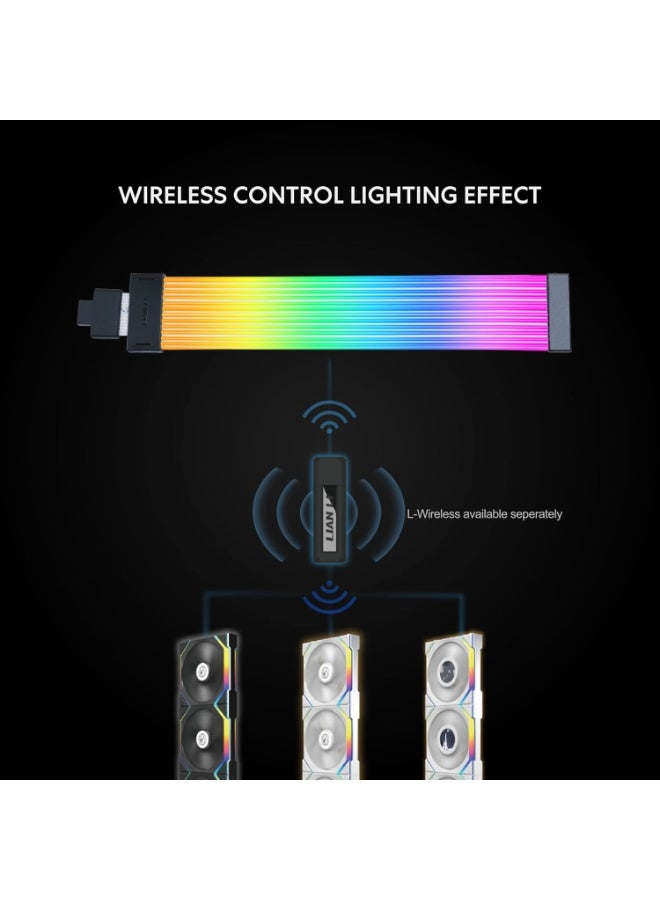 ليان لي كيبل تمديد طاقة لاسلكي 16 دبوس من ستريمر - RGB قابل للعنونة مع تحكم - 12 شريط LED - وحدة لاسلكية غير متضمنة؛ مطلوب للاستخدام PW16-121W - Image 2