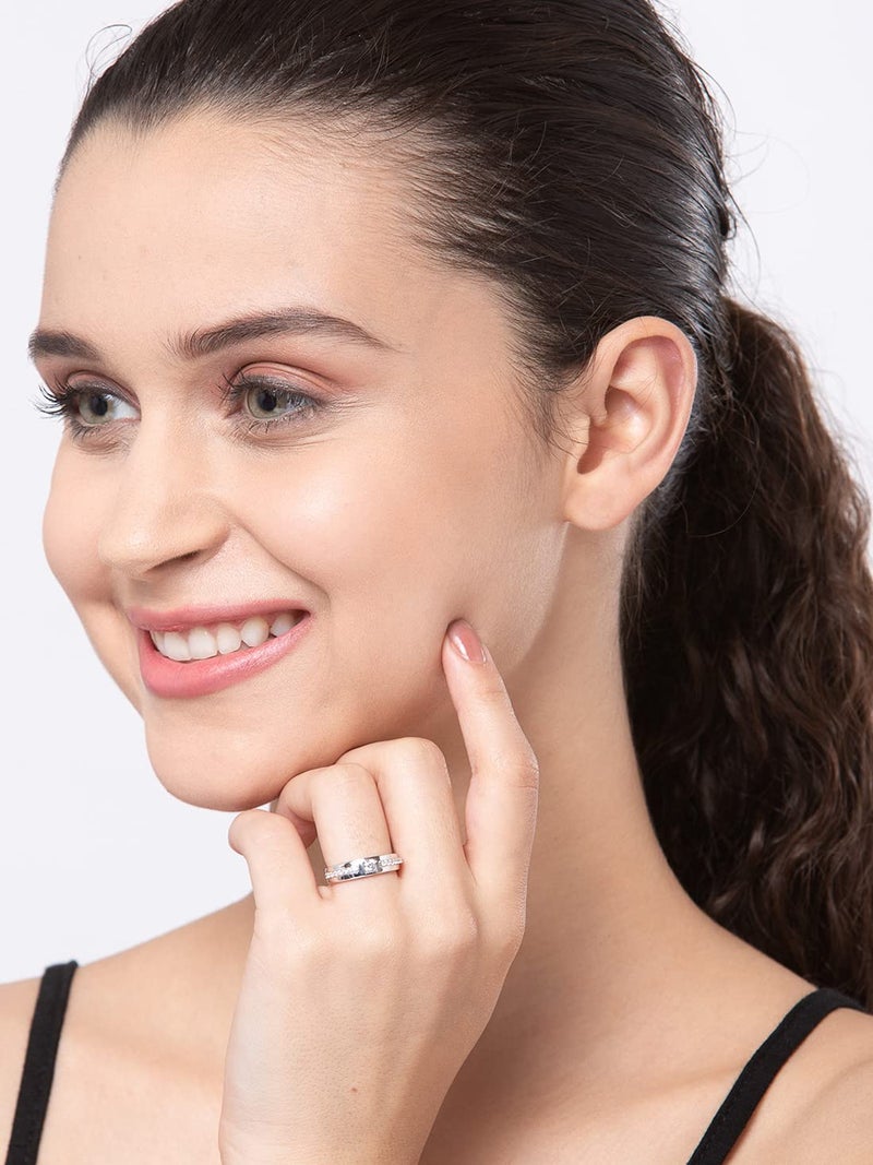 Clara Pure 925 Sterling Silver Nario Adjustable Ring Gift for Women and Girls - Image 3