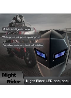 OASIS DESERT LED Motorcycle Backpack, LED Backpack,Laptop Backpack, DIY programming backpack, Travel and Camping Storage Bag, Electronic Bike & led knight Backpack (Black color)  - Image 2