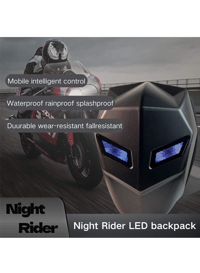 OASIS DESERT LED Motorcycle Backpack, LED Backpack,Laptop Backpack, DIY programming backpack, Travel and Camping Storage Bag, Electronic Bike & led knight Backpack (Black color)  - Image 2