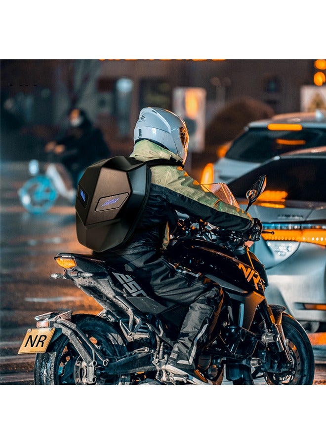 OASIS DESERT LED Motorcycle Backpack, LED Backpack,Laptop Backpack, DIY programming backpack, Travel and Camping Storage Bag, Electronic Bike & led knight Backpack (Black color)  - Image 3