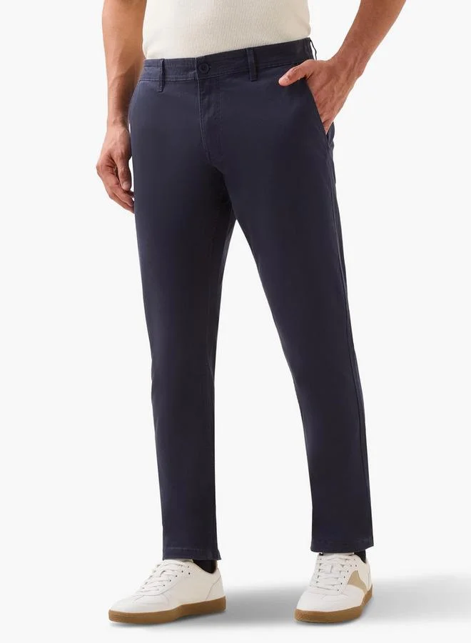 سبلاش فيڤ Men Regular Fit Flexi Waist Chinos   Set of 2