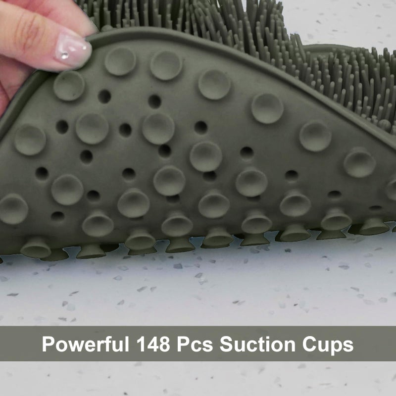 BESKAR Shower Foot Scrubber Mat with Non-Slip Suction Cups, Foot Spa Brush for Cleaning & Exfoliating Your Feet No Bend, Foot Points Reflexology Mat for Relax Your Feet - Image 5