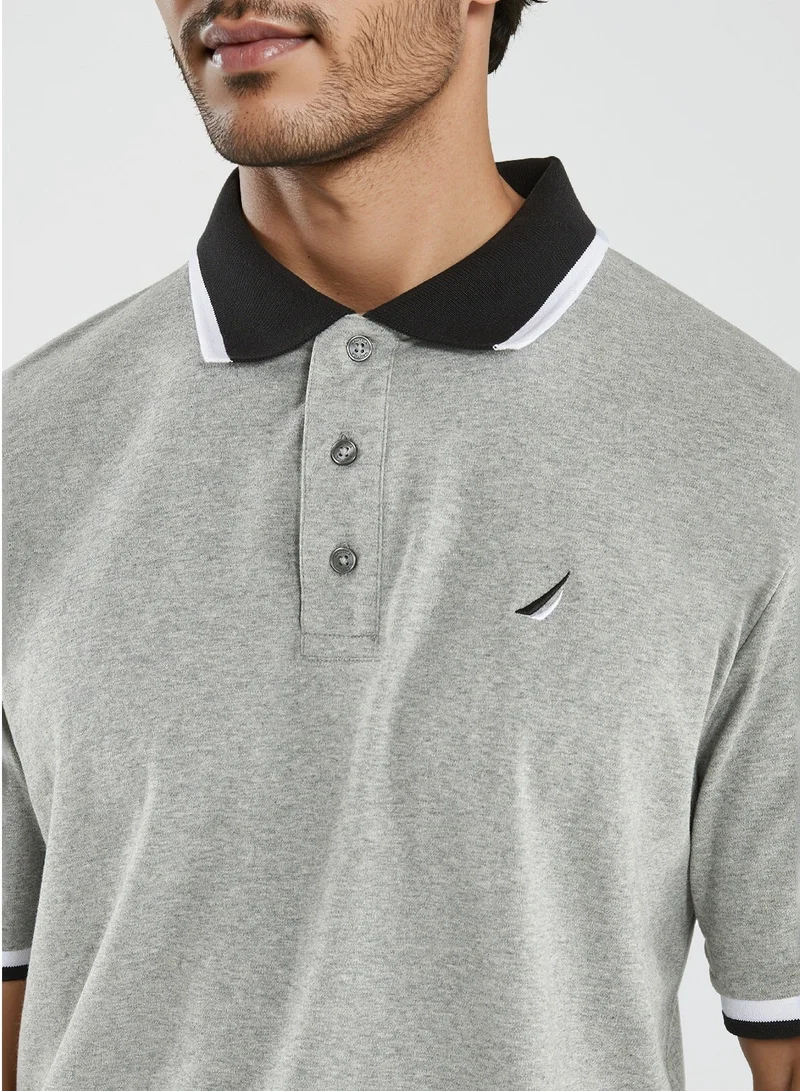 NAUTICA Single Basic Regular Fit Premium Cotton Logo Polo Shirt for Men | Best Price UAE