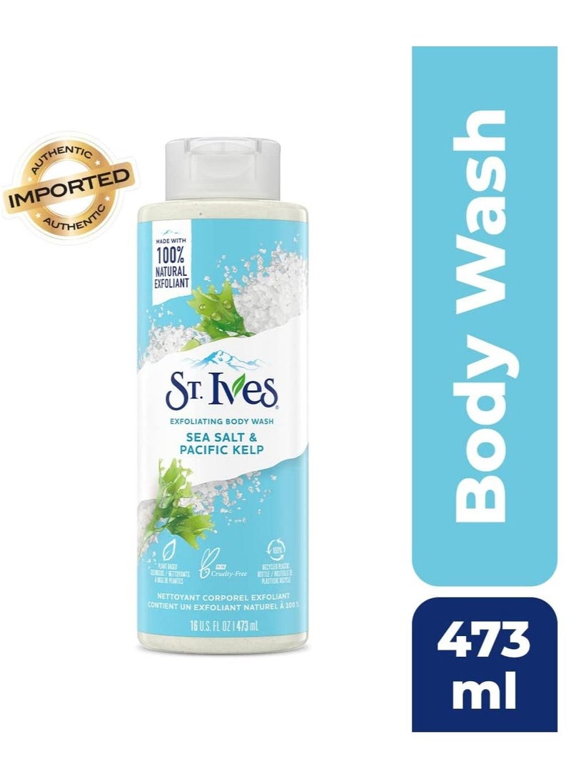 ST. Ives Exfoliating Body Wash Sea Salt Pacific Kelp 473 ml - Image 2