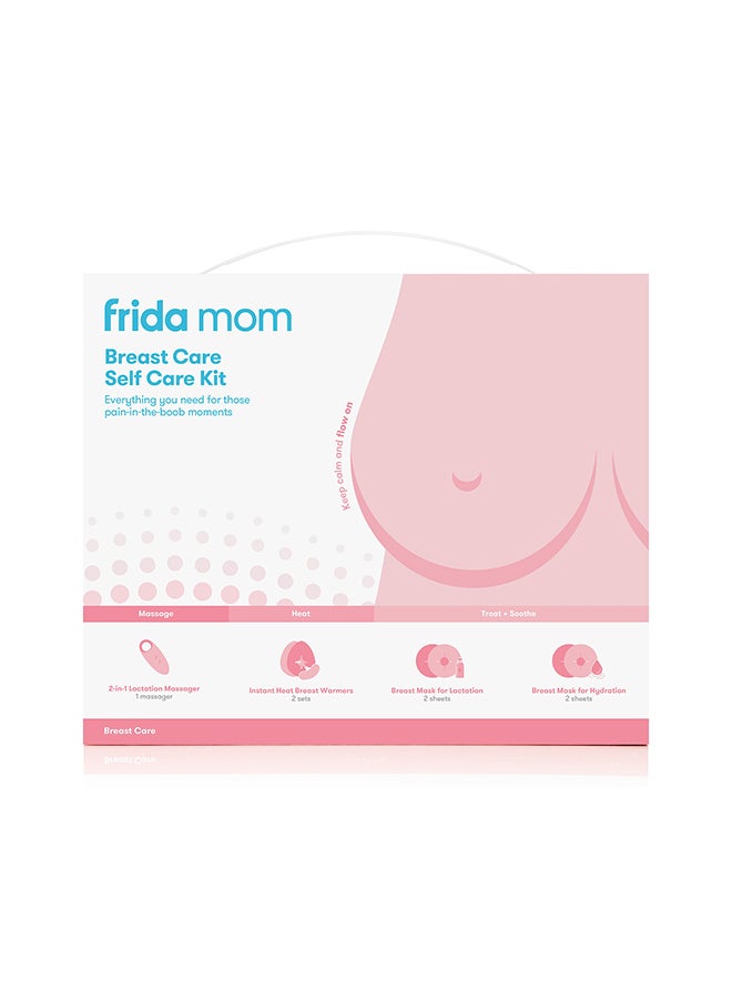 Frida Mom 9 Piece Breast Care Self Care Kit - 2-in-1 Lactation Massager, Instant Heat Breast Warmers, Breast Mask for Hydration, Breast Mask For Lactation Set - Image 3