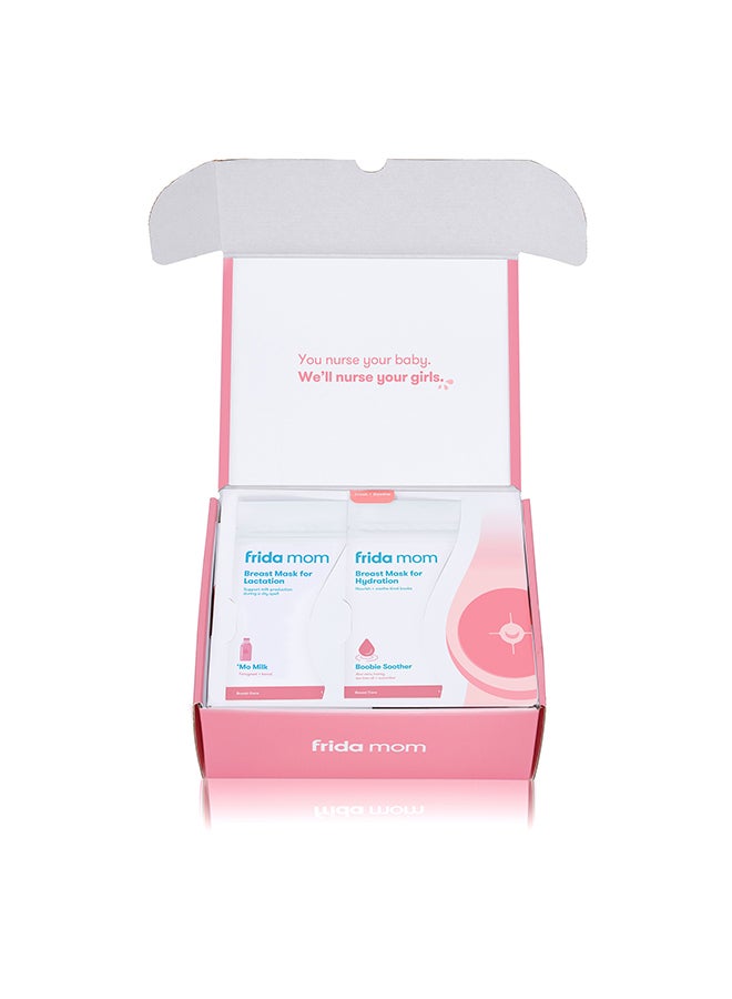 Frida Mom 9 Piece Breast Care Self Care Kit - 2-in-1 Lactation Massager, Instant Heat Breast Warmers, Breast Mask for Hydration, Breast Mask For Lactation Set - Image 4