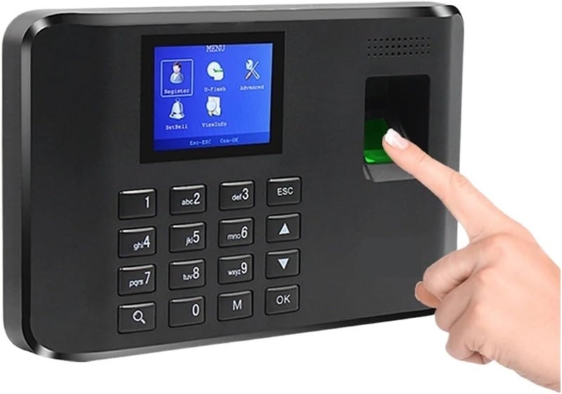 Global flexible sizing options Clocking in Machine, Time Clock,Attendence Machine Biometric Attendance Machine USB Fingerprint Time Clock in for Employees Exit Data Recorder Globally popular universal design All storage space compatible Practical experience crafted Field test upgraded craftsmanship Local & cross border ship compatible Liquid tight joint Single & bulk storage compatible Home & light industrial compatible Reliable local delivery service Desert area eligible deliver Remote area delivery Rack friendly Home & professional compatible Fixed delivery schedule Simple multi-feature universal build All region coverage UV resistant Wide usage compatibility All-scene compatible build Durability boost selected material Wide daily application Any KSA address orderable Economical upgraded quality Detachable clean - Image 1