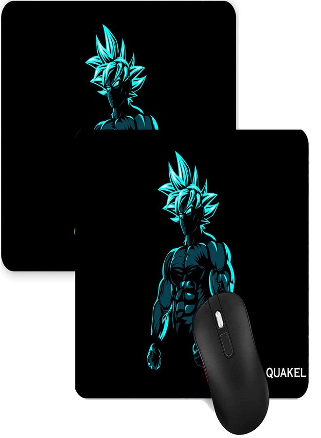 QUAKEL Printed Anti-Slip Rubber Base Mouse Control Pad Computer Goku Ball Z Anime Printed Mouse Mat Anti-Slip Rubber Mousepad (Pack-2) for Laptop, MacBook Pro, Gaming (9 inch x 7 inch) - Image 1