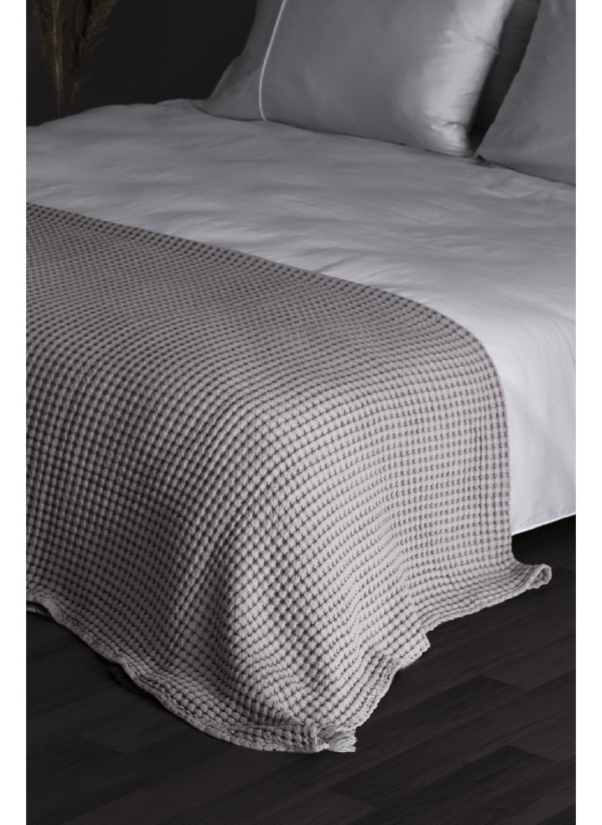 Casadora Baby 100% Cotton Double Thick Waffle Blanket - Stone - 200X220 cm  - Image 1