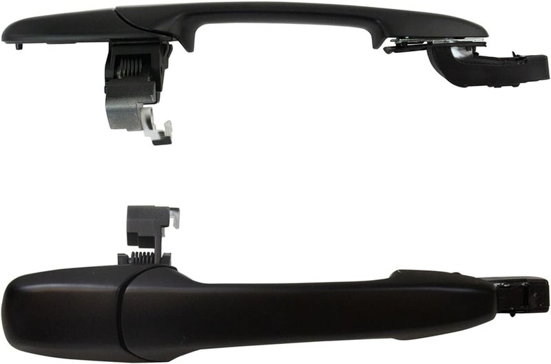 TRQ Rear Exterior Outside Sliding Door Handle Black PTM Pair for Mazda 5 - Image 1