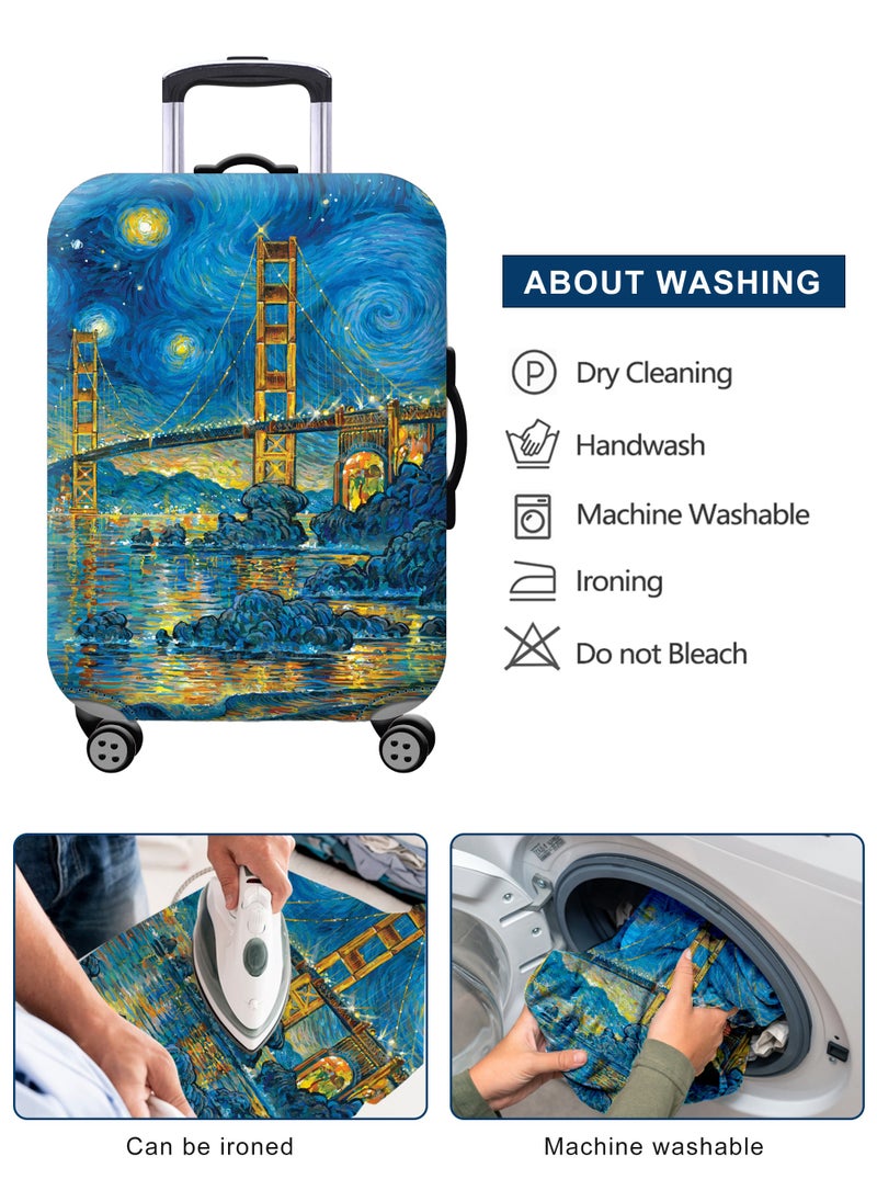 URbazaar Elastic Travel Luggage Cover Travel Suitcase Protective Cover for Trunk Case Apply to 18-30 inch luggage Suitcase Cover  - Image 2