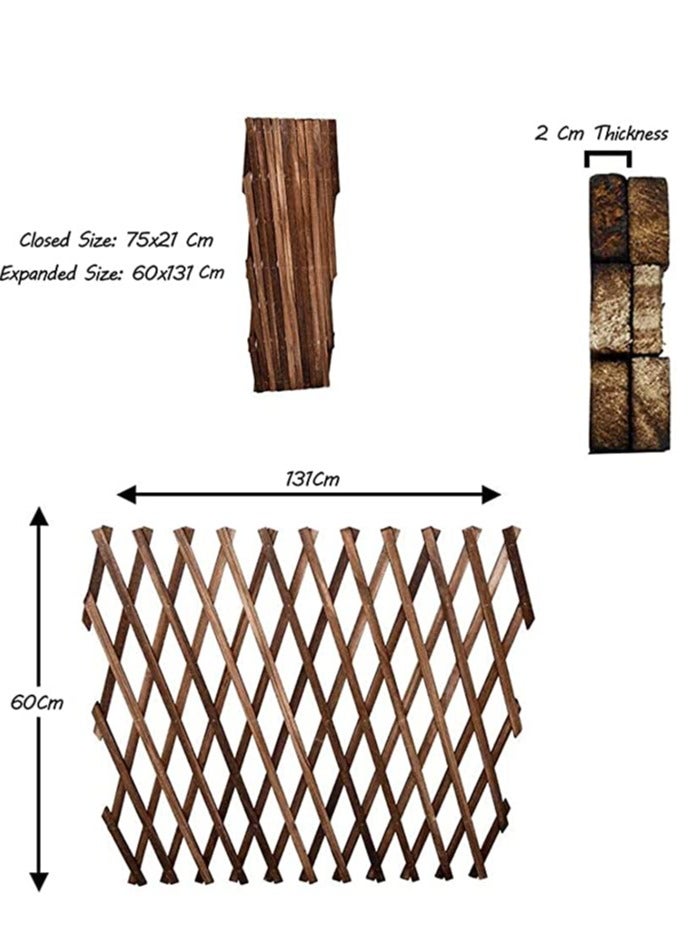FFD Expandable Wooden Picket Fence Wooden Garden Fence - Image 3