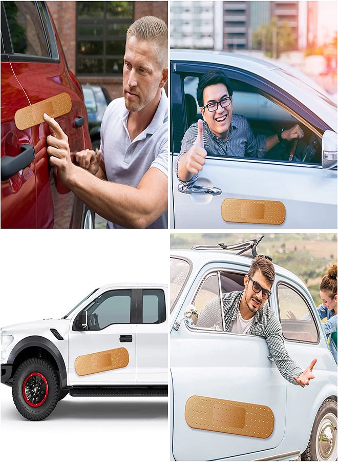 Excefore Car Funny Bandage 10 Pcs Bumper Sticker Big Size Bandage Auto Car Stickers for Dent Scratches 10 x 2.6" Adhesive Bandage Sticker for Car Truck Vehicle Window Car Personalized Bandage Scratch Cover - Image 4