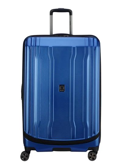DELSEY Paris Cruise 80cm Hardcase 4 Double Wheel Check-In Luggage Trolley Blue
