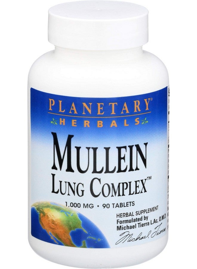 PLANETARY HERBALS Mullein Lung Complex 90 Tablets - Image 2