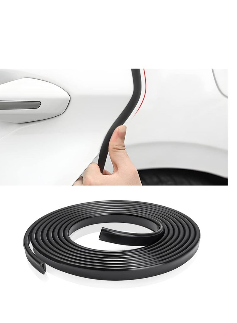 KASTWAVE Car Door Edge Guards  5m Black Sealed Door Edge Protection Anti-Collision Protector Strips Guards Anti-Scratch Trim Molding Auto Accessories Universal for Most Cars  - Image 1