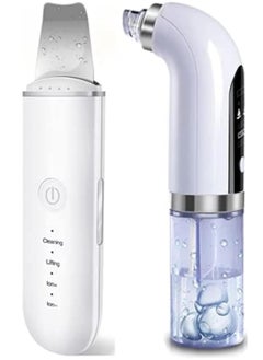 "2PCS Gift Package Comedones Extractor Set - Blackhead Remover, Skin Scrubber, Hydrafacial Machine & Skin Spatula for Facial Deep Cleansing - Professional Acne Treatment & Pore Minimizing Tools"