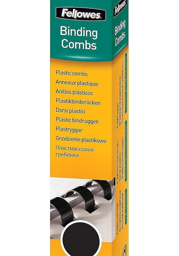 Fellowes 52367 Plastic Comb Bindings, 3/4" Diameter, 150 Sheet Capacity, Black - Pack of 100 Combs - Image 4
