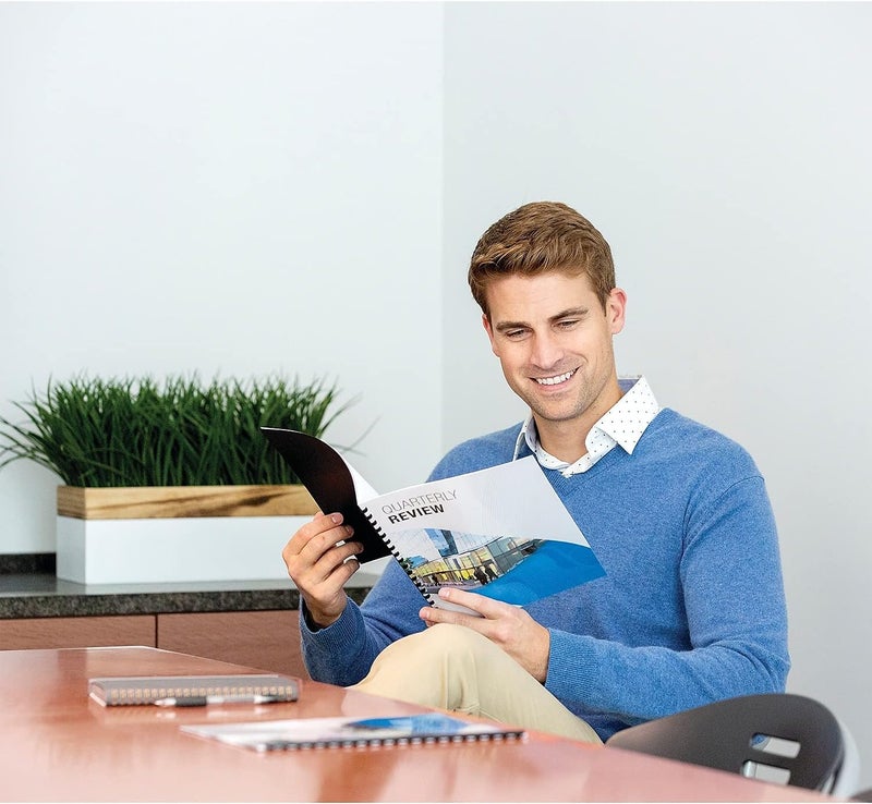 Fellowes 52367 Plastic Comb Bindings, 3/4" Diameter, 150 Sheet Capacity, Black - Pack of 100 Combs - Image 5