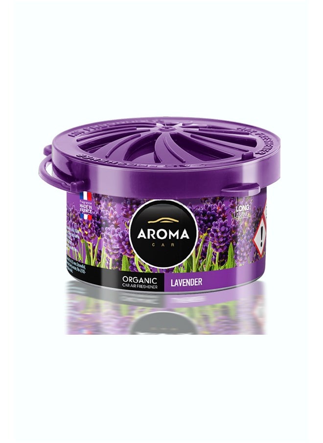 Aroma ORGANIC Car Air Freshener Lavender 