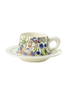Aurafly High-end Fashion Ceramic Coffee Cup And Saucer  - Image 1